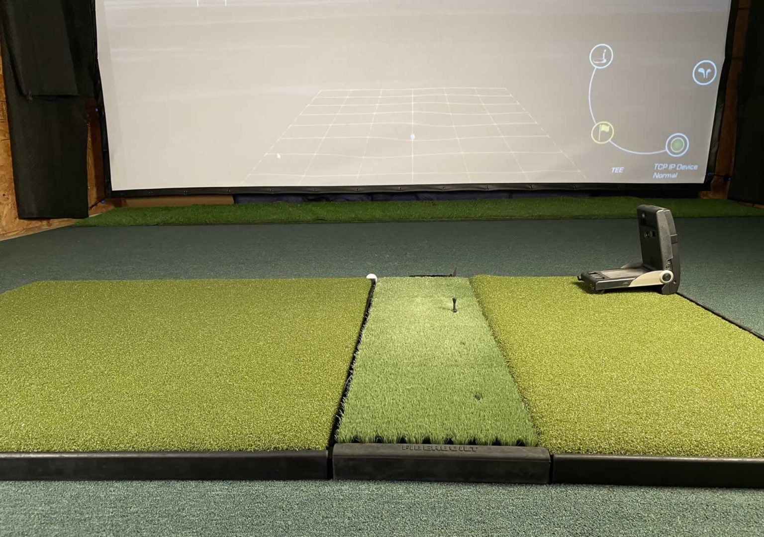 DIY Golf Simulators For Dummies And Err You Golf Sims 101   Sim Wide Floor Shot 1 1536x1079 