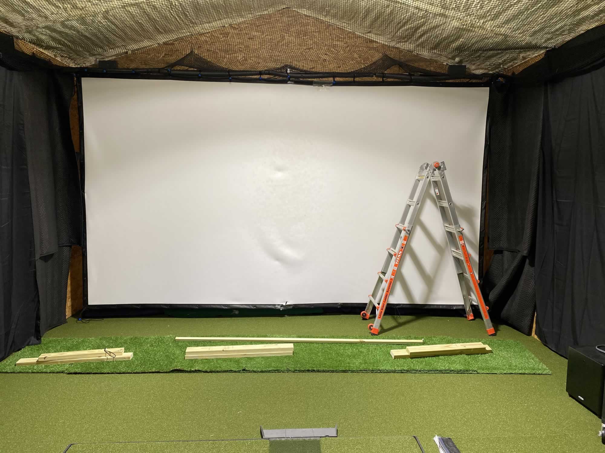 How I Hung My Impact Screen Without an Enclosure